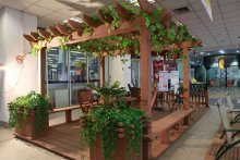 WPC pergola for outdoor