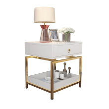 2 Layer Storage Bedroom Cabinet: Fashionable Nightstand Beside Bed