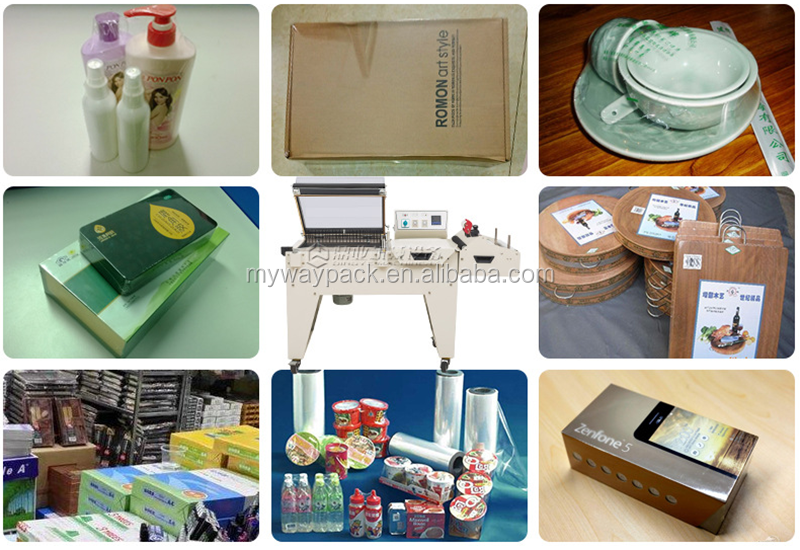 Semi Automatic POF PVC PP PE Film Box Carton Thermal Heat L Bar Type Sealing Shrink Warp Packing Machine