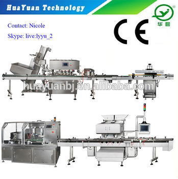 Bottle Unscrambler / Capsule Counting and Filling Machine