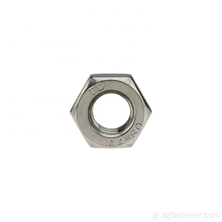 Nut hexágono de aceiro inoxidable GB6170