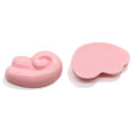 Nouvelle arrivée d&#39;aile d&#39;angle de bande dessinée en résine Cabochon rose blanc couleur geste Flatback ornement pour couverture de téléphone décoration goutte boucle d&#39;oreille