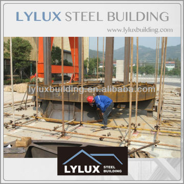 Welded steel frame erection heavy steel structure preassembly
