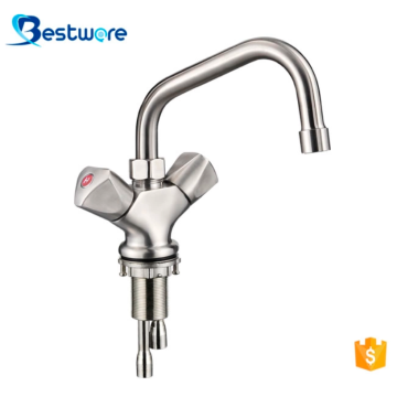 Double Handle Kitchen Basin Faucet