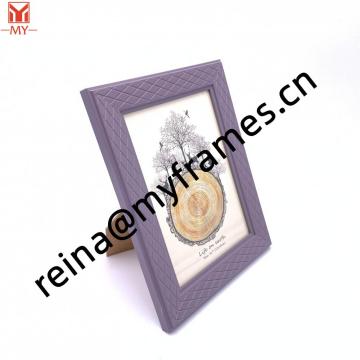 Purple Diamond Mosaic Simple Photo Frame PS Plastic Decorative Art Photo Frame
