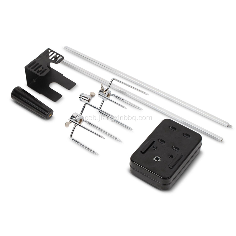 Universal BBQ Rotisserie Kit nga adunay DC motor