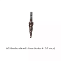 Профессиональный шестнадцатеричный хвостовик HSS Step Drill Bit Стальный спиральный кобальтовый листовой конус бит для металлической древесины