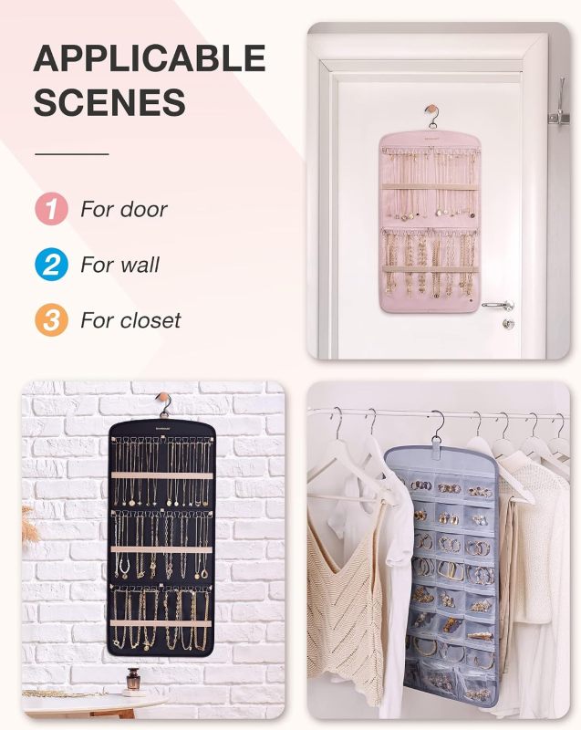 Foldable Jewelry Storage Bag for Earrings Rings Bracelets