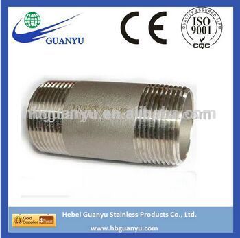 NPT / BSP nipple: stainless steel Barrel Nipple 304 / 316