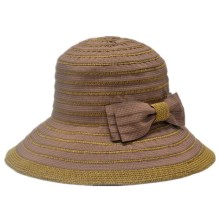 Ladies Fisherman Tiwst Paper Belt hat with Bow