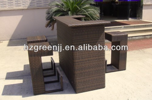 outdoor garden wicker rattan bar furniture model 0194