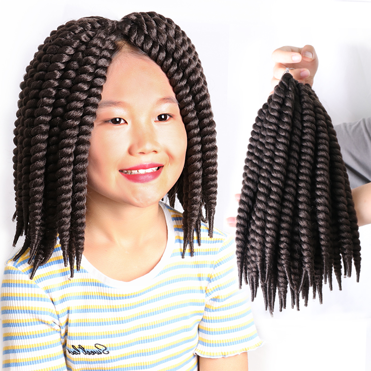 Julianna Christmas Hair Braider Girls Designer Kid Afro Braiding Princess Crochet Kids Hair Extensions For Kids