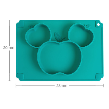 Custom Wholesale One-Piece Suction Silicone Plate for Kids