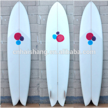 Epoxy fish tail surfboard