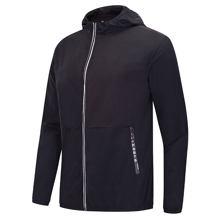 Veste en nylon de gymnase pour hommes