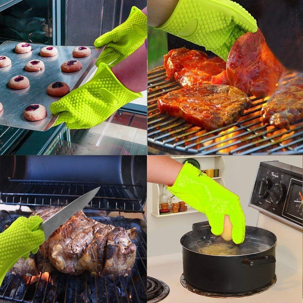 Heat Resistant Non-Slip Silicone Oven Gloves