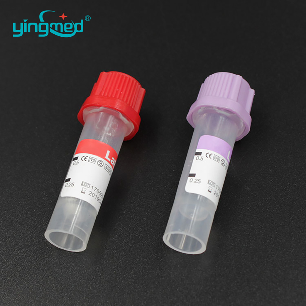 plain test micro vacuum mirco blood collection tube