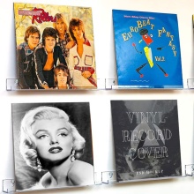 Clear Acrylic Wall Mount Vinyl Record Shelf Organizer
