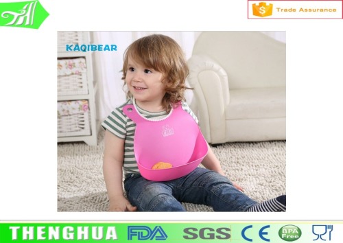 Wholesale Colorful Baby Bib Silicone Baby Bib Customized