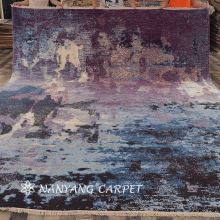 10'x13.8' Handwoven ?Contemporary Wool Carpet