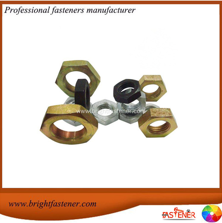 DIN439 Carbon Steel Hex Thin Nuts without Chamfer