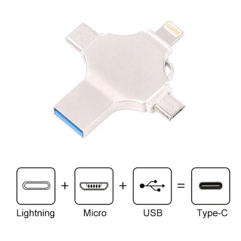 Cross-shaped 4 in 1 Memory Sticks