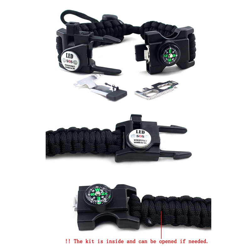 Pulseira multifuncional paracord Paracord Bracelet Multi Function