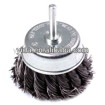 hot selling 3" Twist Cup brush with shaft