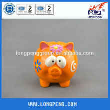 OEM Orange Ceramic Pig Money Bank