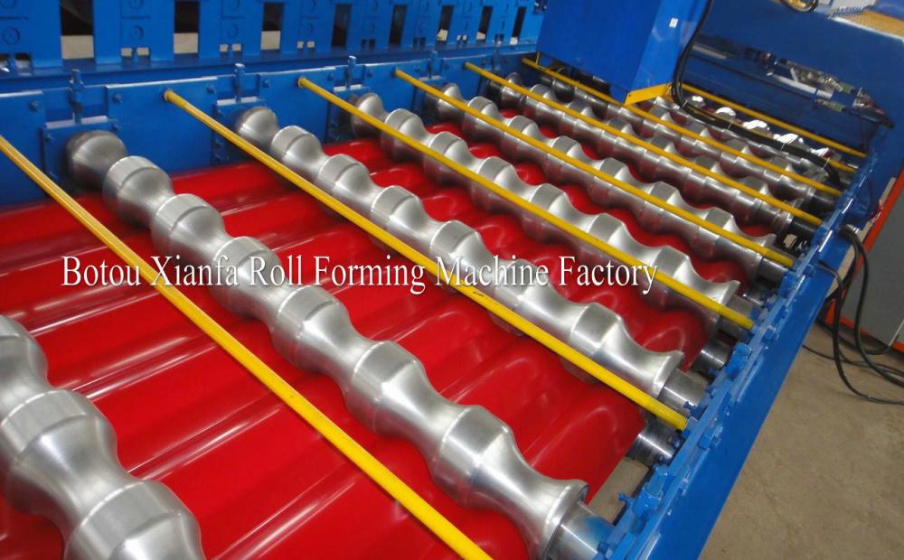 Color Metal Sheet Roof double roll forming machine