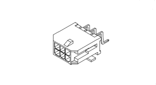 MX3.0mm SMT 90 °พร้อมตัวเชื่อมต่อ Lug Lug Wafer