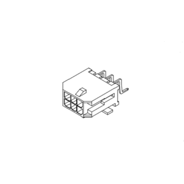 MX3.0mm SMT 90 ° με συνδετήρες συγκόλλησης