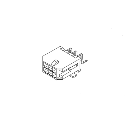 MX3,0 мм SMT 90 ° с пайками