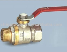 ball valve with flat steel handle