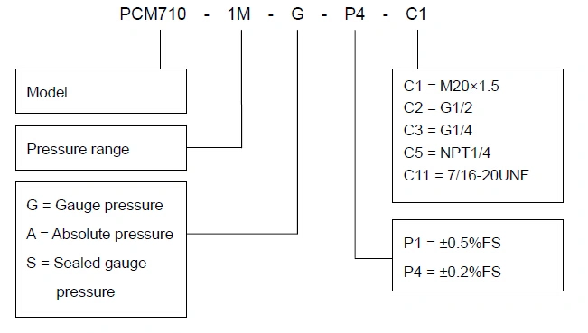 Industrial Digital Pressure Switch for Air and Water PCM710 Ce, ISO9001