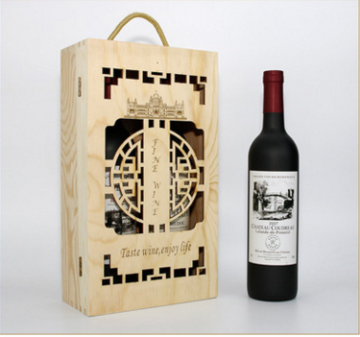 Custom cheap wooden gift wine boxes