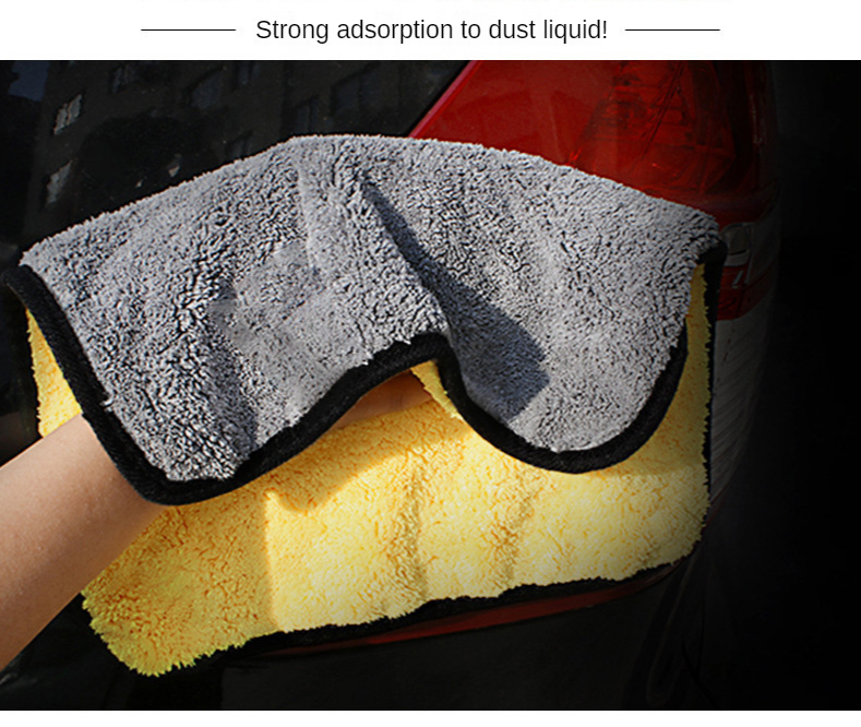 Factory Direct Sales Double Side Quick Dry Cloth Microfiber Glasses Car Cleaning Towel