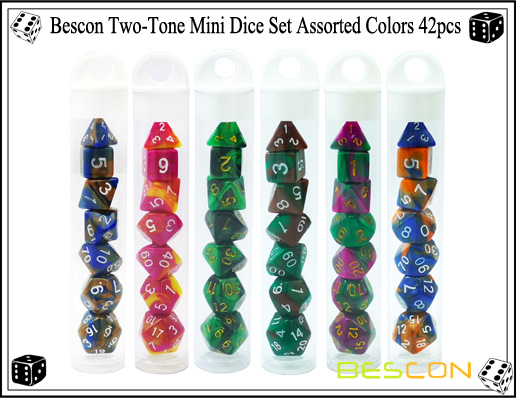 Mini-Würfel-Sets 42er-1 Mini Dice Sets 42pcs-1