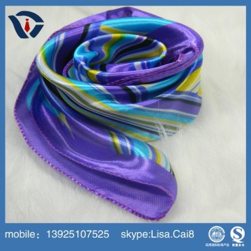 Large size famous painting digital print 100% silk scarf with Chinese element