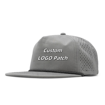 Custom Logo Waterproof Baseball Cap with Perforated Holes