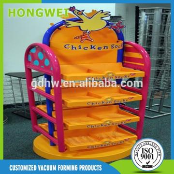 OEM vacuum formed plastic display showing stand shelf