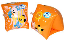 Custom Safe Double Chamber Inflatable Arm Bands / Arm Rings For Kids To Learn Swimming