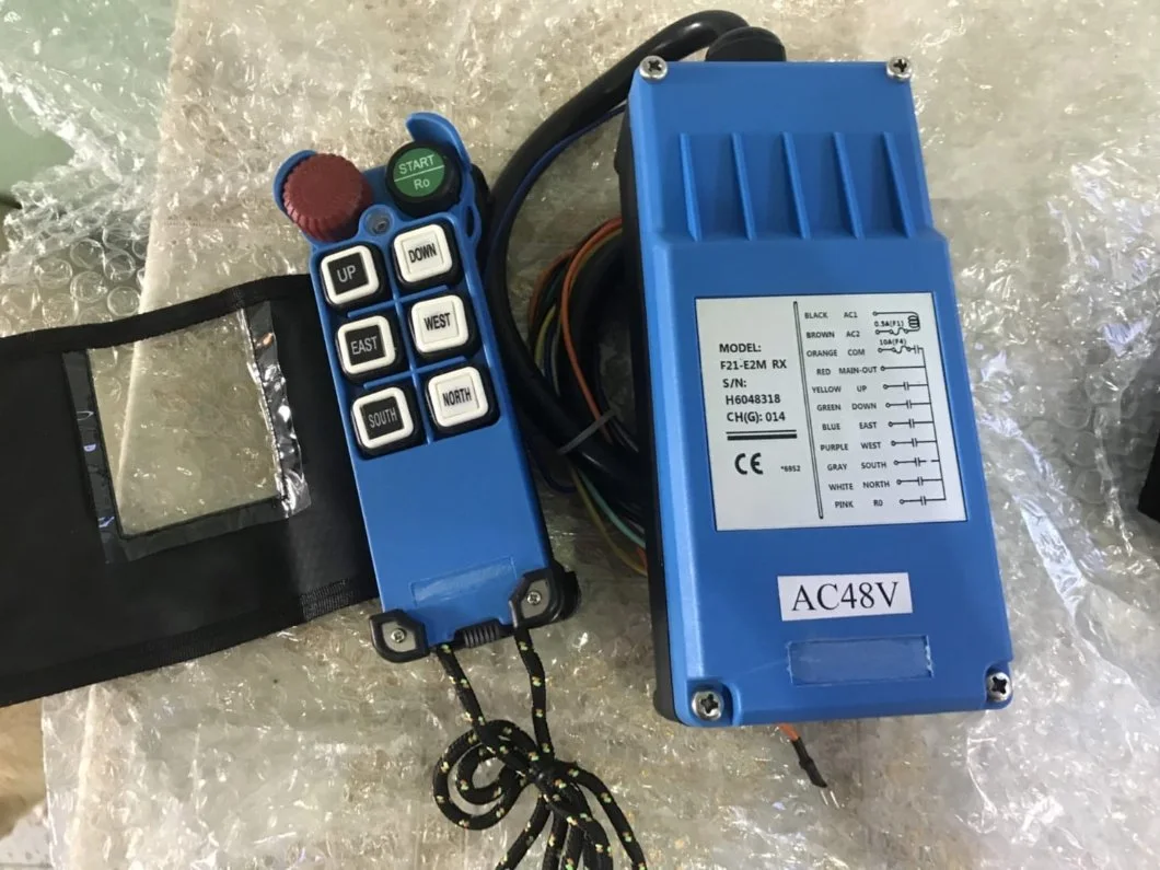 RoHS/CCC Button Remote Controller for Crane Control System