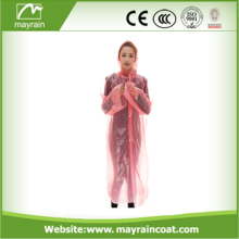 Pe Disposable Transparent Clear Raincoats