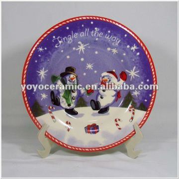 Christmas decorative Porcelain Dinner Plate