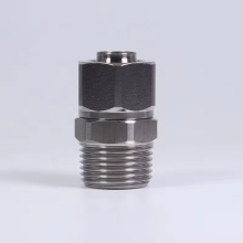 KFG2H08-01S PC Series SUS 304 316 Straight Connector: Stainless Steel Direct Connectors
