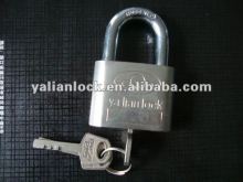 Nickle-plated round corner leaf blade padlock