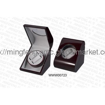 Glossy lacquering wooden Watch Winder for double watches