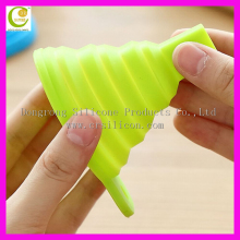 Mini Filling Liquid Oil Water Funnel / Silicone Water Funnel /Silicone Collapsible Hopper Funnel