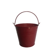 Small Metal Tin Pail Bucket with Handle